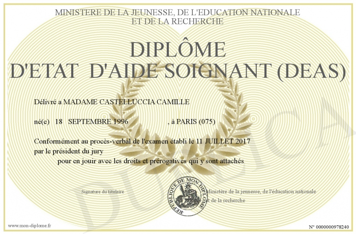 Acheter votre diplome d aide soignante fiable et sécurisé